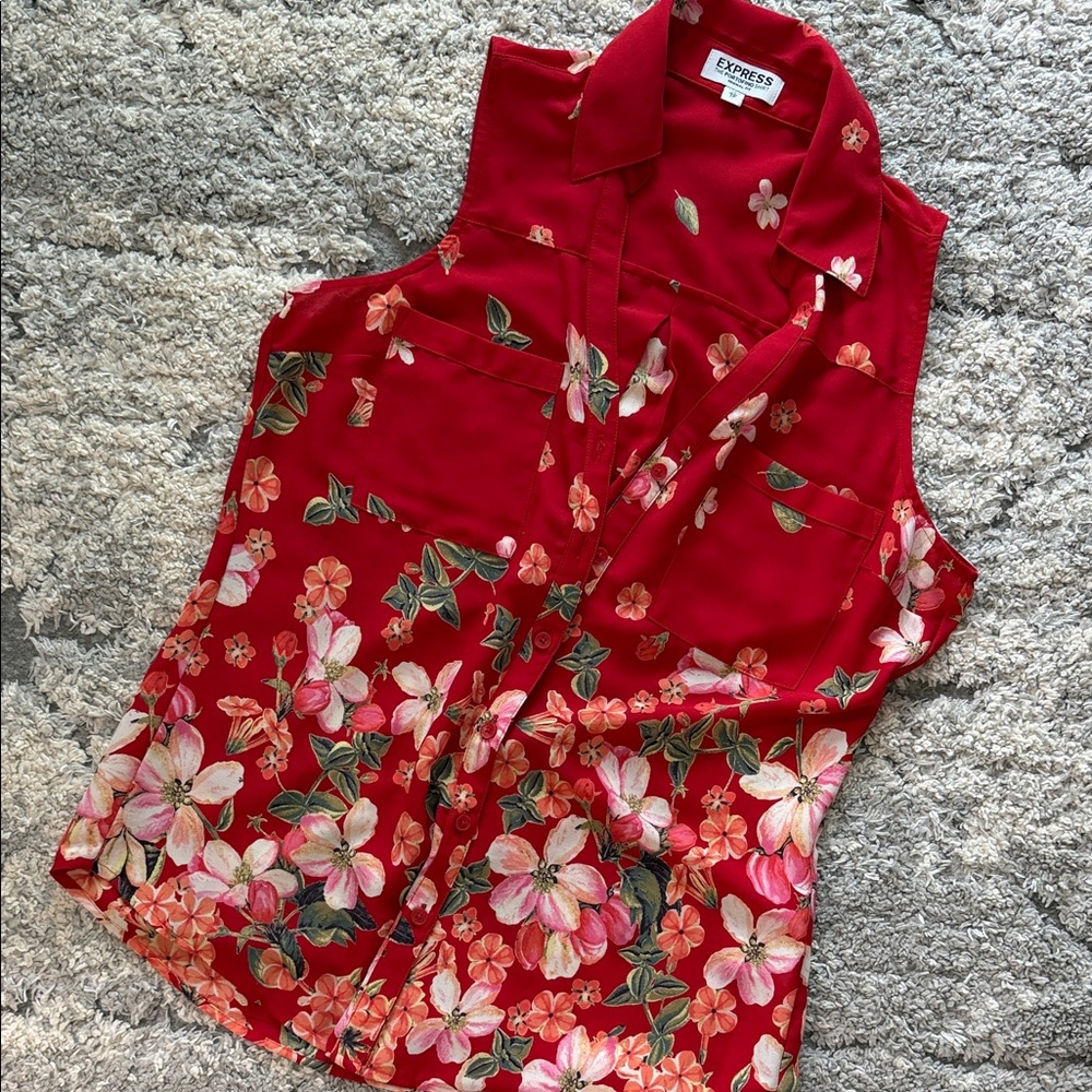 Express button down tank